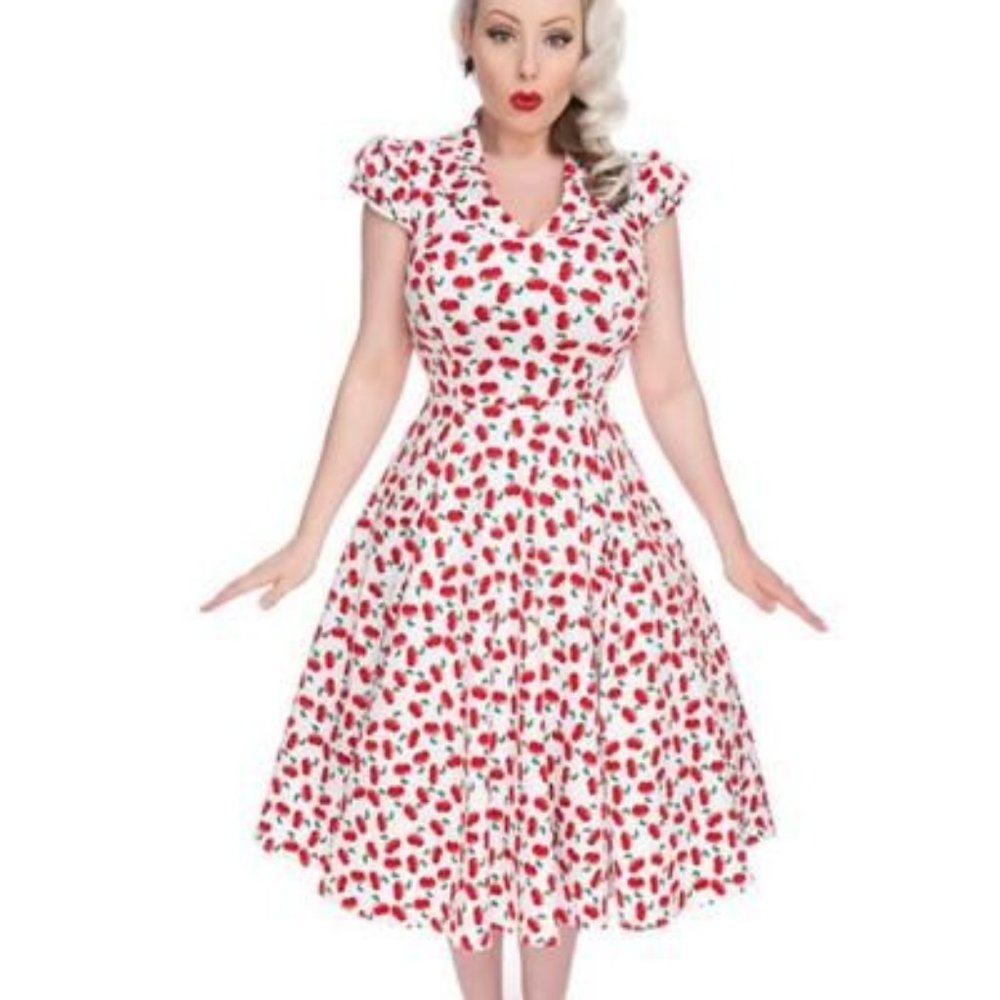 Cherry swing dress